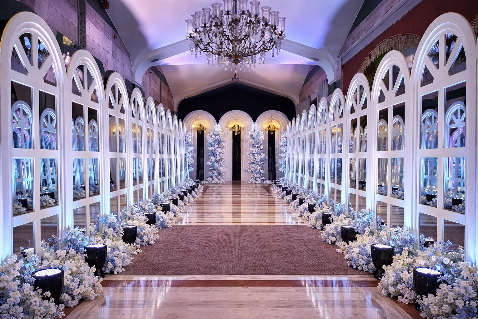 تنسيق أنيق لـمداخل لفعالية فاخرة في دمشق، سوريا مع وسيم الخرّاط